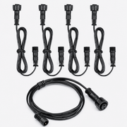 2-Pin Extension Cable for Deck Lights, 3.28FT IP67 Waterproof