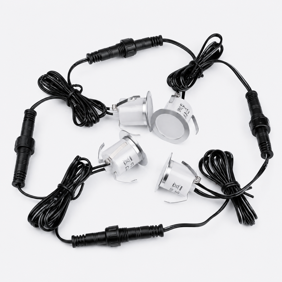 2-Pin Extension Cable for Deck Lights, 3.28FT IP67 Waterproof