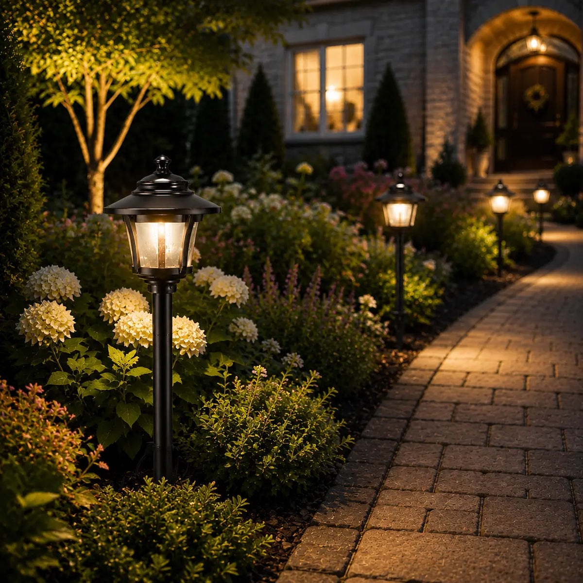 Low Voltage Pathway Lighting Kit, 3W LED with Transformer & Wire