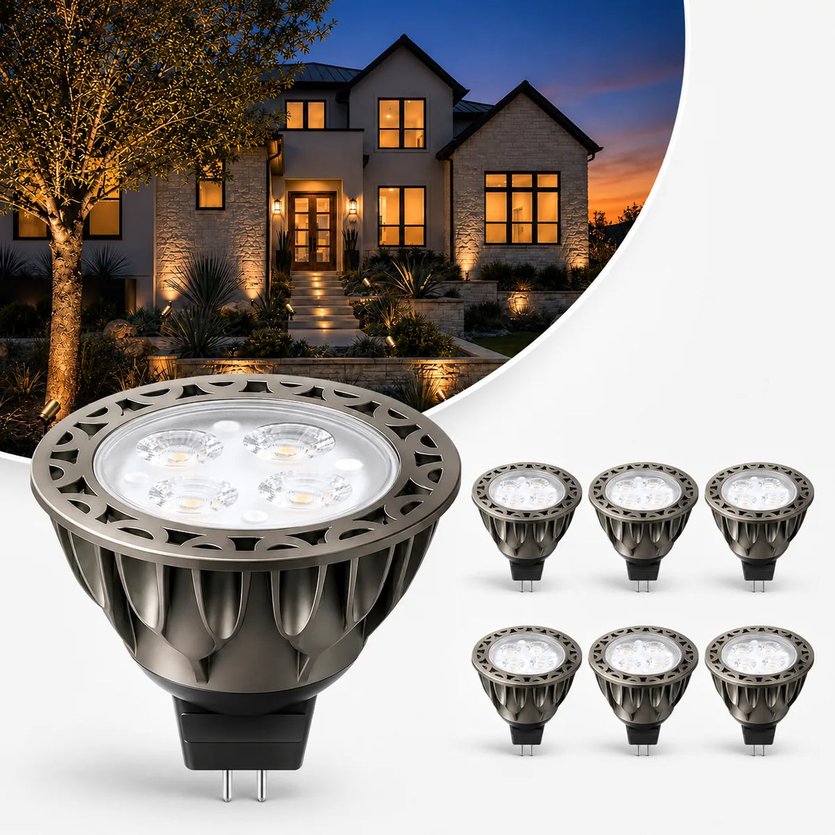 MR16 LED Bulb, 5W 2700K Warm White 450LM GU5.3
