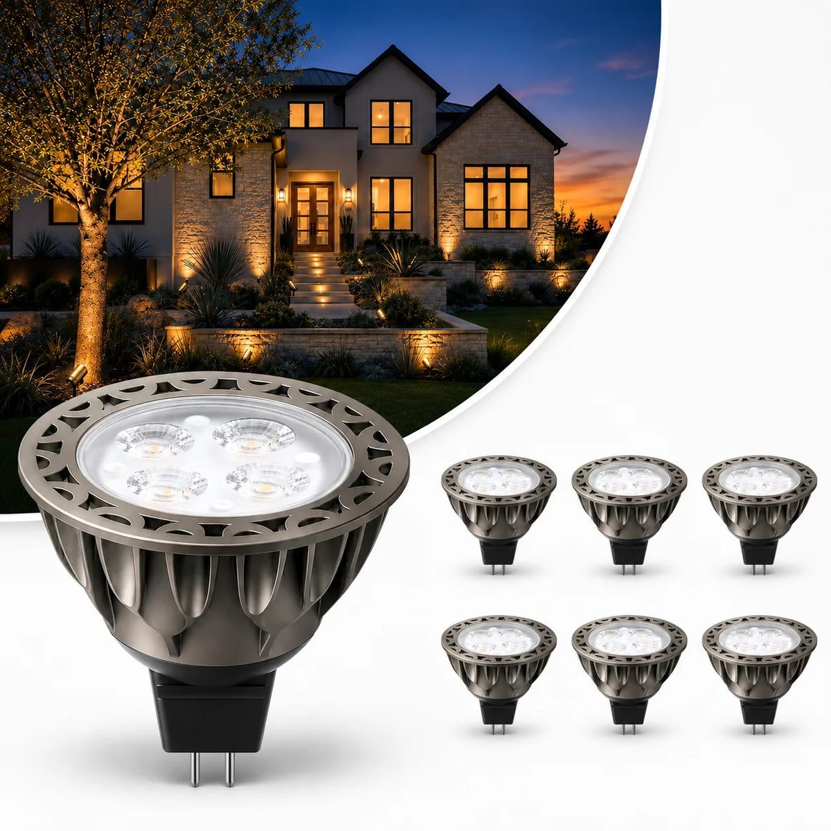 MR16 LED Bulb, 5W 2700K Warm White 450LM GU5.3