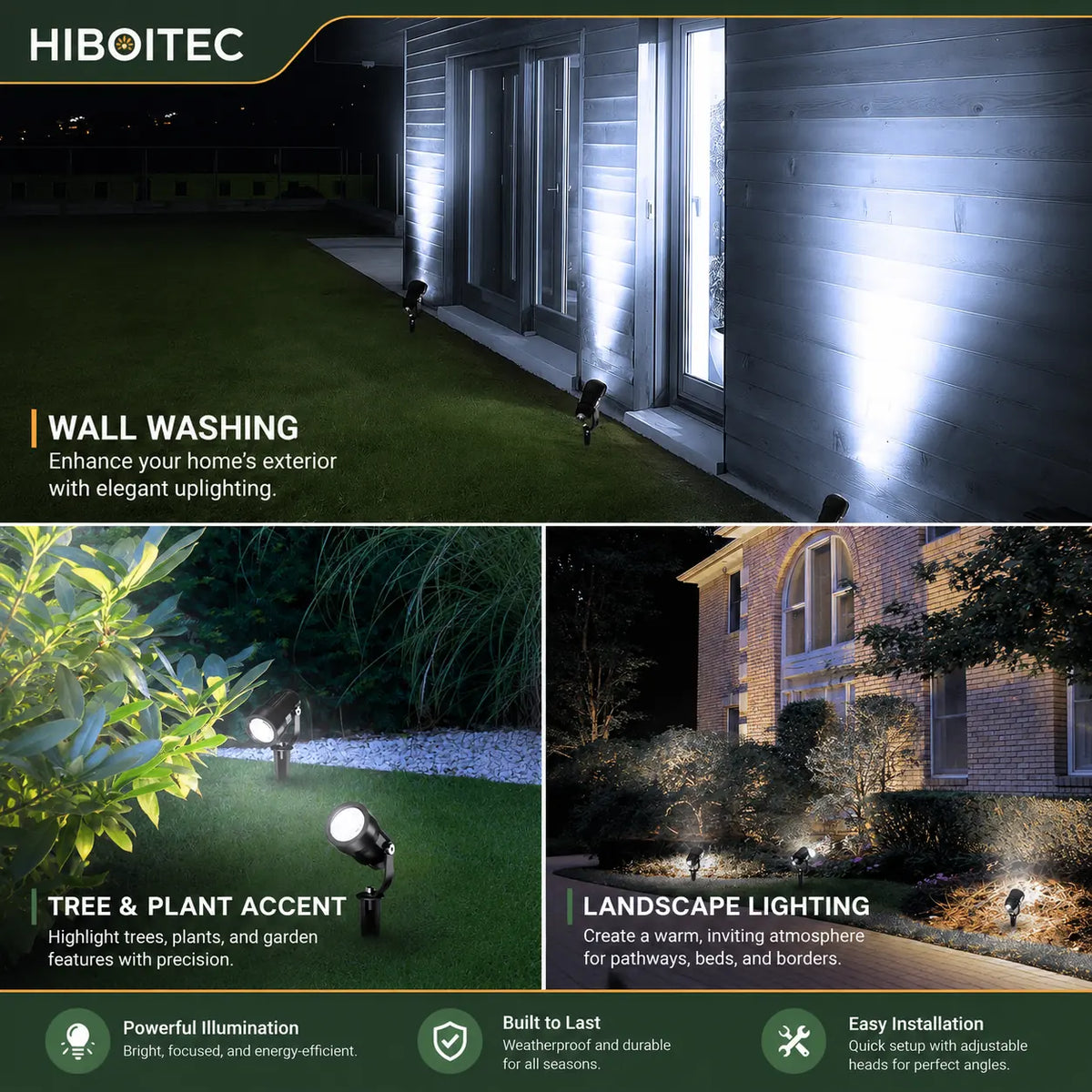 5W Low Voltage Landscape Lighting Kit with Transformer