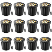 12W Low Voltage In-Ground Landscape Lights, IP67 Waterproof