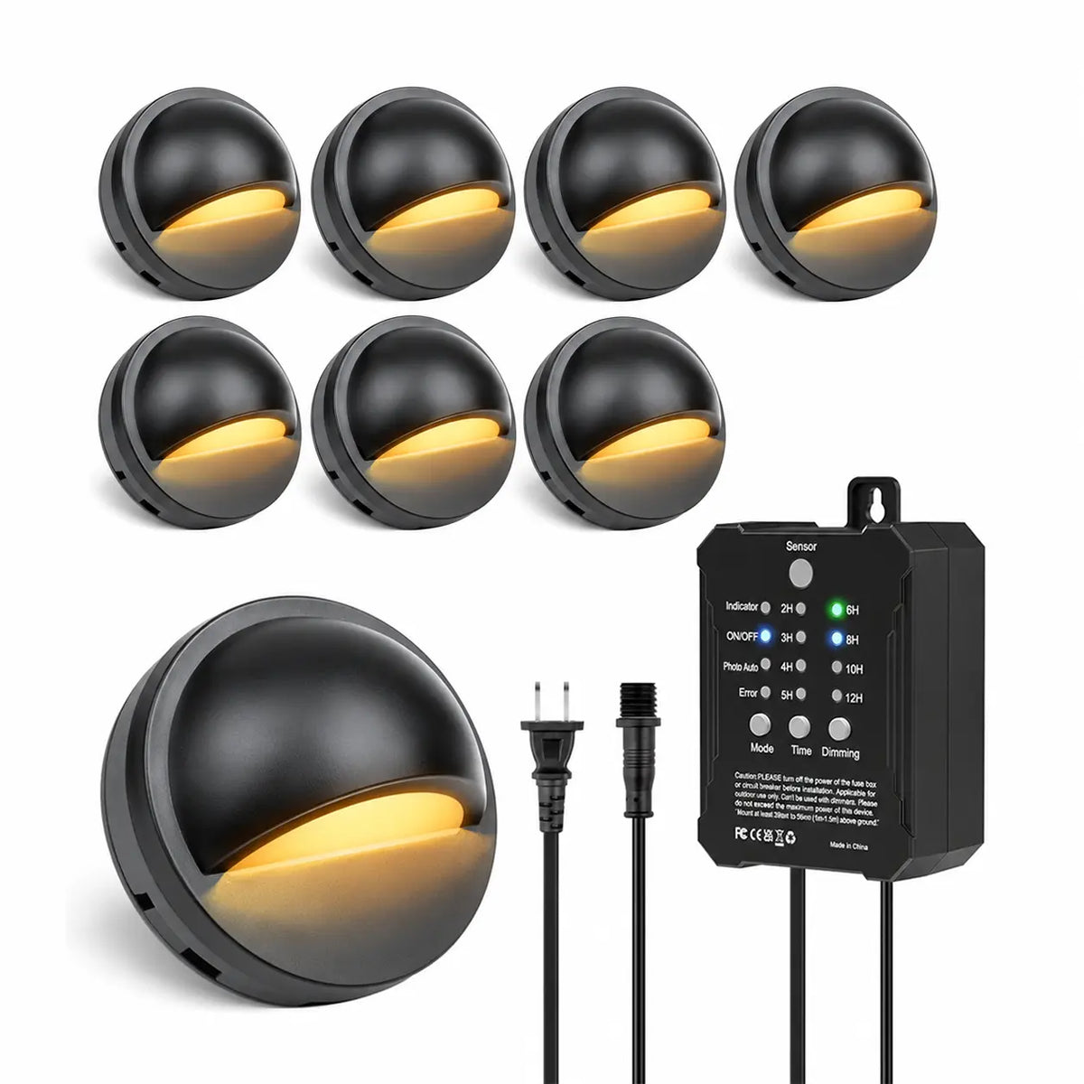 Low Voltage Deck Lights Kit with Transformer, IP67 Waterproof