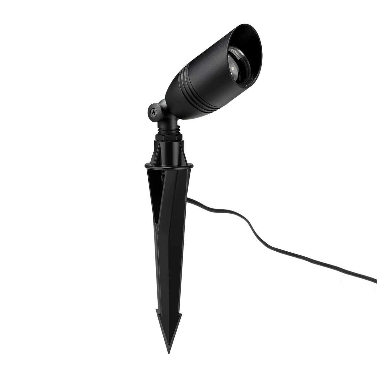 HIBOITEC Spotlight in sand black — single fixture with adjustable head and ground stake
