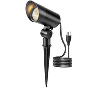 HIBOITEC 1er-Pack 30W LED Außenstrahler 120V mit Stecker, Fahnenmastleuchte 3000LM 3000K Warmweiß Wasserdichter Landschaftsstrahler für Hof Garten Baum Statue, 1,8 m Kabel mit Stecker, Warmweiß