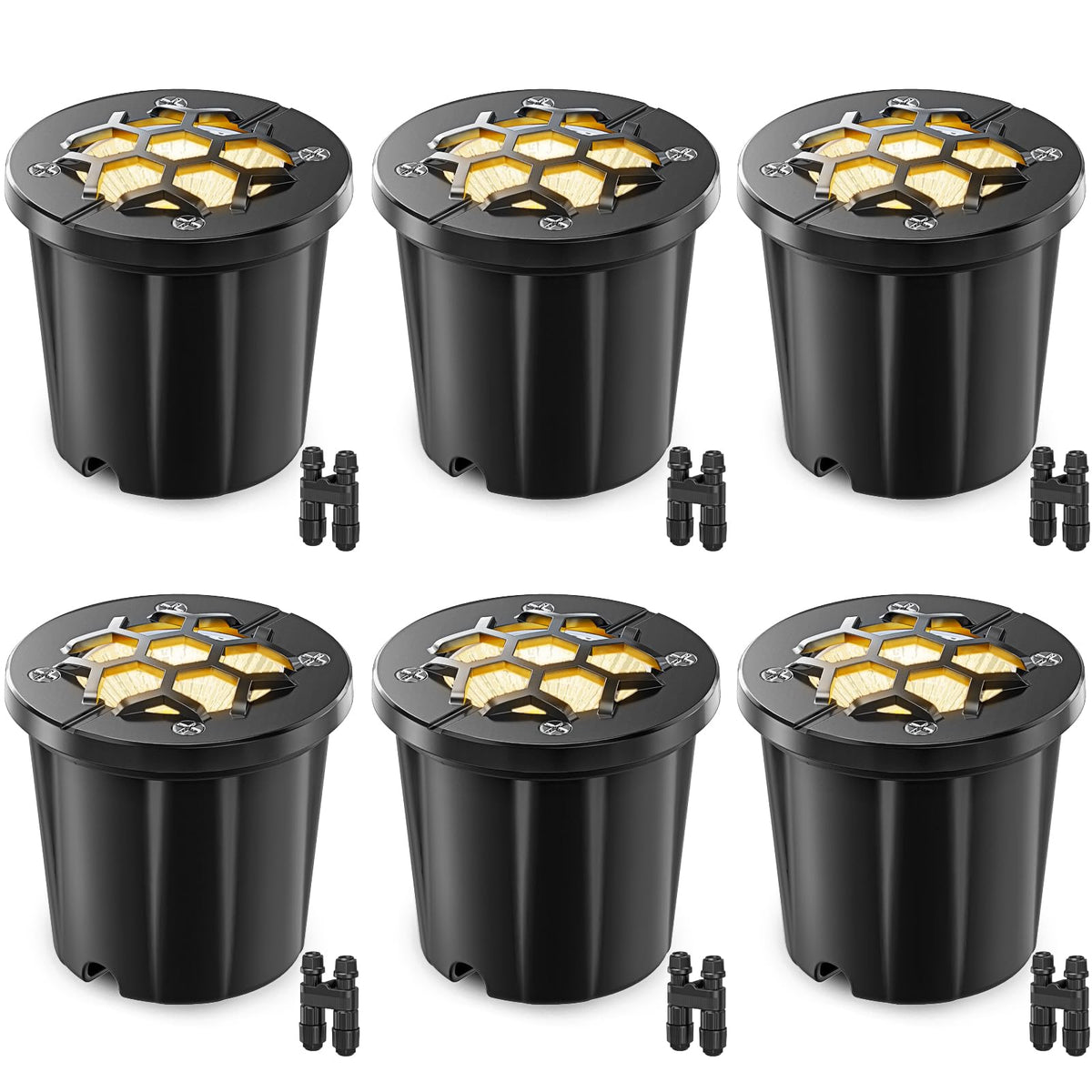 12W Low Voltage In-Ground Landscape Lights, IP67 Waterproof