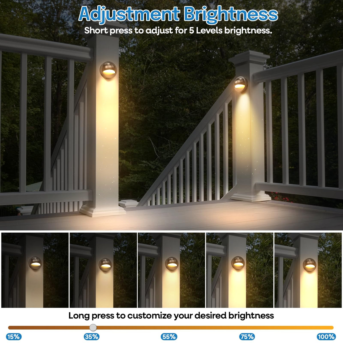 Low Voltage Deck Lights Kit with Transformer, IP67 Waterproof
